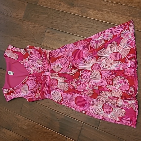 Sangria sleeveless pink floral dress size 8 - Picture 1 of 12